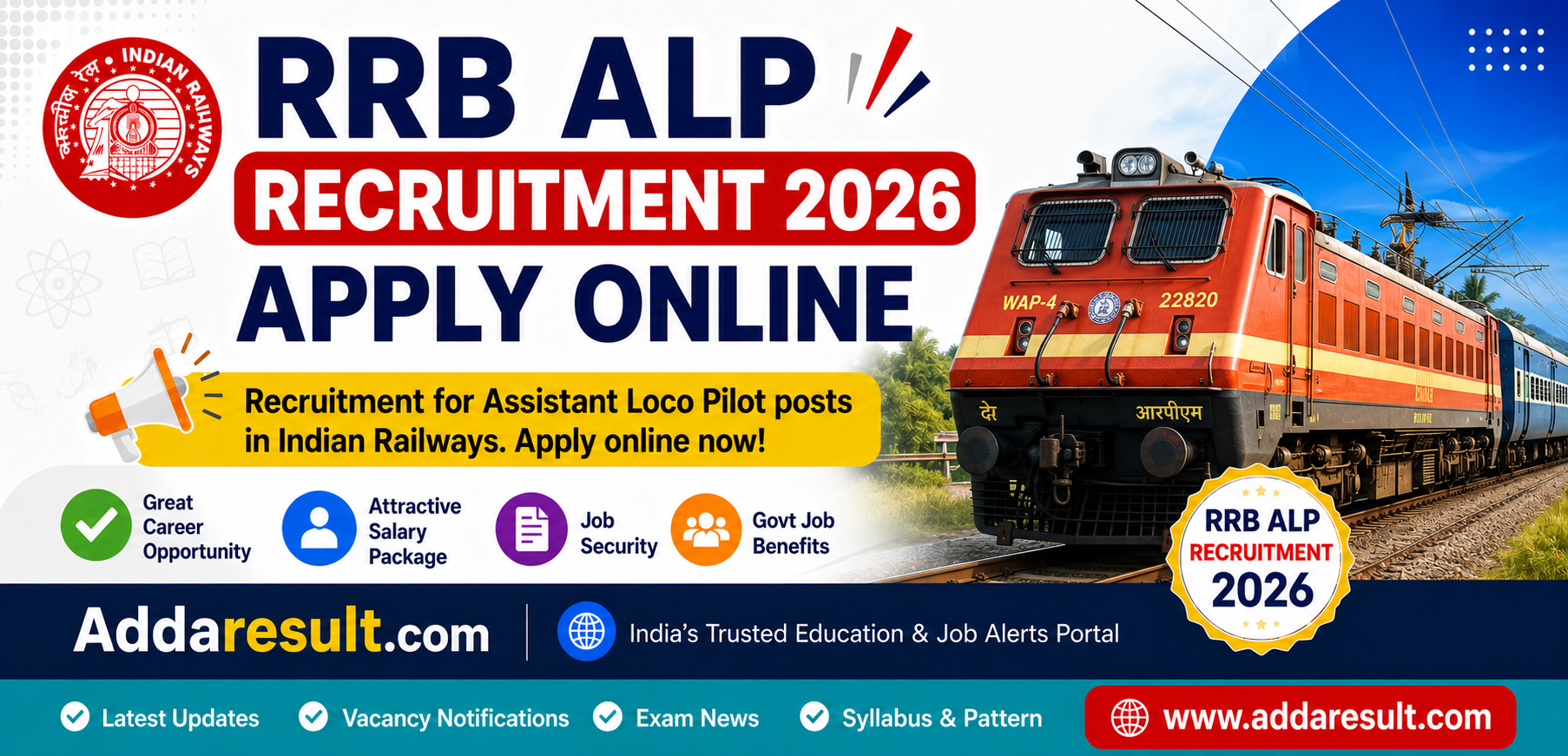 RRB ALP Recruitment 2026 – AddaResult.com